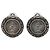 Orecchini a clip in ottone placcato argento Chanel