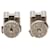 Hermès Silver Palladium Plated Cage D H Cube Earrings Silvery  - view 2