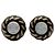 Orecchini a clip in resina nera e placcati oro CC di Chanel Nero