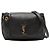 Bolsa Nolita Monograma em Couro de Cordeiro Matelassado Preto Saint Laurent