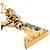 Bracciale Charm Love Letters in ottone placcato oro e strass Louis Vuitton D'oro - vista 8