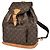 Zaino Montsouris GM Louis Vuitton Marrone