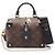 Handtasche Petite Malle Souple Louis Vuitton Braun Schwarz Monogramm
