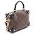 Handtasche Petite Malle Souple Louis Vuitton Braun Schwarz Monogramm - Ansicht 2