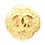 Spilla placcata in oro con il logo Coco di Chanel D'oro