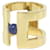 Ring Sciarpa Muffler Anello H Perle di Hermès Blu D'oro