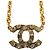 Collana a catena con strass Chanel Coco Mark D'oro