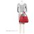 Borsa a Spalla Ponthieu PM in Monogram Empreinte Louis Vuitton Rosso - vista 5