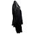 Giacca Peplum Givenchy in Pelle Nera Nero - vista 2