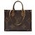 Bolso Onthego MM de lona Monograma Gigante Louis Vuitton Castaño