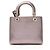 Dior Micro Cannage Metallic Kalbsleder Lady Dior Medium Tote Pink - Ansicht 3