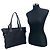 Sac en toile Chanel classique CC pour le shopping Noir - vue 2