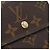 Portafoglio Bifold Elise Monogram Louis Vuitton Marrone - vista 4