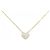 Autre Marque Collana con diamante a forma di cuore Au750 D'oro