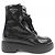 Botas de cuero cepillado Prada 1T647N Negro