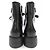 Botas de cuero cepillado Prada 1T647N Negro - vista 5