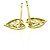 Tiffany & Co Tiffany Olivenblatt Herz Ohrringe Golden - Ansicht 3