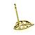Tiffany & Co Tiffany Olivenblatt Herz Ohrringe Golden - Ansicht 9