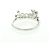 Anello in diamante con logo Gucci Argento - vista 3