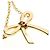 Tiffany & Co Tiffany Bow Halskette mit rosa Saphir Golden - Ansicht 7