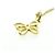 Tiffany & Co Tiffany 18K Gelbgold Schmetterling Anhänger Halskette Golden - Ansicht 4