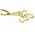 Tiffany & Co Tiffany 18K Gelbgold Schmetterling Anhänger Halskette Golden - Ansicht 5