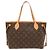 Borsa Louis Vuitton Neverfull PM Marrone Monogramma - vista 2