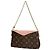 Borsa a Spalla Pallas Clutch 2 in 1 Louis Vuitton Marrone Rosa Monogramma