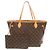 Bolso Louis Vuitton Neverfull MM Castaño Monograma