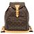 Louis Vuitton Montsouris GM Monogram Rucksack Braun Monogramm