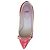 Fendi rote Lacklederschuhe mit Nieten Pink