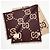 Sciarpa Gucci GG Jacquard in Beige e Marrone - vista 2