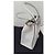 Borsa Fendi in pelle bianca e argento modello 3jours Bianco Metallico - vista 5