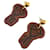 Hermès Hermes H Curiosité Earrings Brown  - view 1