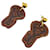 Hermès Hermes H Curiosité Earrings Brown  - view 2