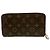 Cartera Zippy Louis Vuitton Castaño Monograma - vista 2