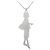 Collana Mademoiselle di Chanel Nero Argento - vista 2