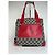 Bolso de mano de lona y cuero monograma Gucci vintage gris negro rojo - vista 12