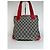 Bolso de mano de lona y cuero monograma Gucci vintage gris negro rojo - vista 13