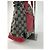 Bolso de mano de lona y cuero monograma Gucci vintage gris negro rojo - vista 8