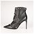Botas de tornozelo de couro pretas Freda com embellishments de cristal Rene Caovilla Mulher EU 40 - vista 5