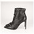 Botas de tornozelo de couro pretas Freda com embellishments de cristal Rene Caovilla Mulher EU 40 - vista 6