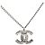 Timeless Collar Péndulo Stud Coco Mark de Chanel Plata - vista 2