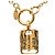 Collana Placca Tag Le Cambon 31 RUE CAMBON di Chanel D'oro
