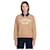 Sandro Kamel Sweatshirt mit abnehmbarem Kragen Beige