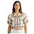 Farm Rio Blusa Delicada Bosque Bufandas Blanca