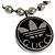 Collana Pendente da Uomo Gucci Adidas Trefoil Argento