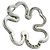 Orecchini a forma di quadrifoglio in argento Chanel - vista 5