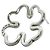 Orecchini a forma di quadrifoglio in argento Chanel - vista 6