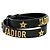 Doppelter Leder-Choker-Halsreif für Damen von Christian Dior Schwarz